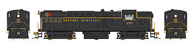 Bowser AS-16 with Sound Western Maryland #176 HO Scale Model Train Diesel Locomotive #24384