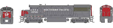 Bowser GE U25B Southern Pacific #6763 (gray, red) HO Scale Model Train Diesel Locomotive #24560