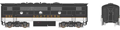 Bowser F-7B unit Southern #6164 HO Scale Model Train Diesel Locomotive #24593