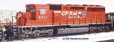 Bowser EMD SD40 CP Rail #5501 DCC Ready HO Scale Model Train Diesel Locomotive #24917
