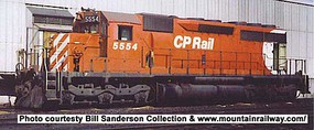 Bowser GMD SD40 CP Rail #5554 DCC and Sound