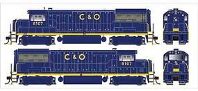 Bowser U25b C&O Blue PH IIa #8106 DCC Ready HO Scale Model Train Diesel Locomotive #25127