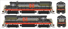 Bowser GE U25B Phase IV New Haven #2513 DCC HO Scale Model Train Locomotive #25152