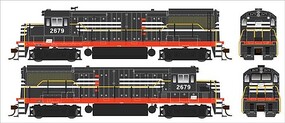 Bowser GE U25B Phase IV Penn Central #2679 DC HO Scale Model Train Locomotive #25155