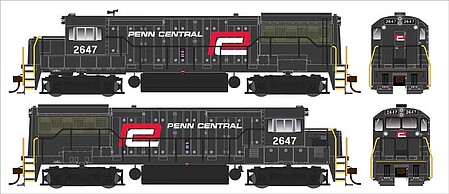 Bowser U25b Penn Central PH III #2647 DCC HO Scale Model Train Locomotive #25157