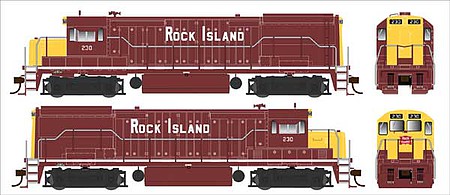 Bowser GE U25b Rock Island Maroon #226 DCC HO Scale Model Train Diesel Locomotive #25171