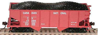Bowser GLa 2-Bay Hopper Canadian National 117383 N Scale Model Train Freight Car #37742