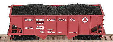 Bowser GLa 2-Bay Hopper WMX 3256 N Scale Model Train Freight Car #37748