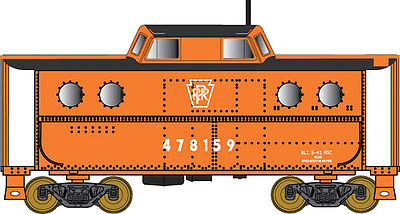 Bowser PRR Class N5C Steel Cabin Car Pennsylvania RR #477874 N Scale Model Train Freight Car #37793