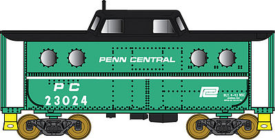 Bowser PRR Class N5C Steel Cabin Car Penn Central #23034 N Scale Model Train Freight Car #37806