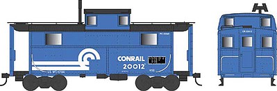 Bowser PRR Class N5 Steel Cabin Car (Caboose) - Ready to Run Conrail #20012 (blue, white, black) - N-Scale