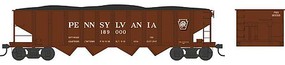 Bowser H21 Hopper Pennsylvania RR #189183 Shadow Keystone N Scale Model Train Freight Car #38120