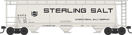 Bowser Cylindrical Hopper Sterling Salt #61186 N Scale Model Train Freight Car #38163