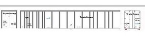 Bowser 53' Plate Wall Roadrailer Triple Crown Small Logo