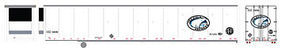 Bowser 53' Dura Plate Reefer Roadrailer BNSF