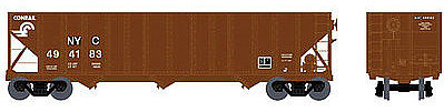 Bowser 100-Ton 3-Bay Open Hopper Conrail NYC #494183 HO Scale Model Train Freight Car #41011