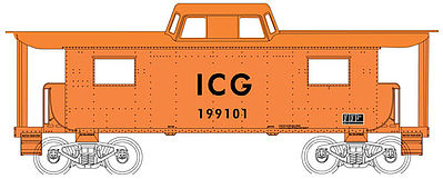 Bowser N8 Caboose Illinois Central Gulf #199104 HO Scale Model Train Freight Car #41118
