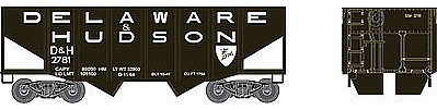 Bowser 55 ton Fishbelly Hopper Delaware & Hudson #2781 HO Scale Model Train Freight Car #41383