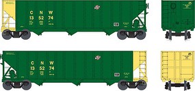 Bowser HO 100t 3-Bay Hopper CNW #135296/grn