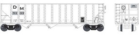 Bowser HO 100t 3-Bay Hopper D&M #5141/wht