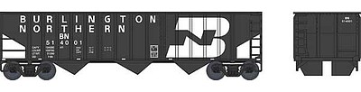 Bowser 70 Ton 14 panel Hopper Burlington Northern #514001 HO Scale Model Train Freight Car #41796