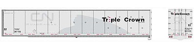 Bowser 53 RoadRailer Triple Crown #361105 HO Scale Model Train Freight Car #42113
