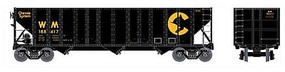 Bowser 100-Ton 3-Bay Open Hopper Chessie System WM #188417