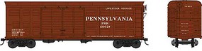 Bowser 40' K11 Stock Car Pennsylvania RR #130548 HO Scale Model Train Freight Car #42353