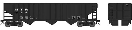 Bowser 70 ton 14 panel 3-bay Hopper Montour #553 HO Scale Model Train Freight Car #42492