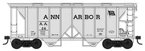 Bowser 70 ton 2-Bay Covered Hopper Ann Arbor #41 HO Scale Model Train Freight Car #42742