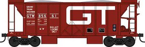 Bowser 70 ton 2-Bay Ballast Hopper Grand Trunk Western #85663
