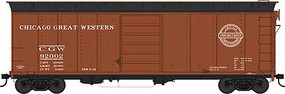 Bowser 40' Steel Side Boxcar Chicago Great Western #92035 HO Scale Model Train Freight Car #42845