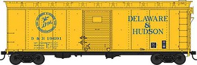 Bowser 40' Steel Side Boxcar Delaware & Hudson #19691 HO Scale Model Train Freight Car #42846
