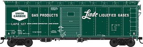 Bowser 40' Steel Side Boxcar Linde Liquified Gases #191 HO Scale Model Train Freight Car #42857