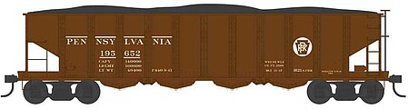 Bowser H21a Hopper with Clam shell doors PRR #195652 HO Scale Model Train Freight Car #43022