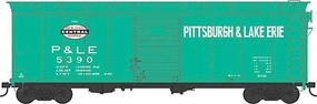 Bowser 40' Steel Side Boxcar Pittsburgh & Lake Erie #5290 HO Scale Model Train Freight Car #43171