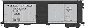 Bowser 40' Steel Side Boxcar Western Rail Of Alabama #17606 HO Scale Model Train Freight Car #43178