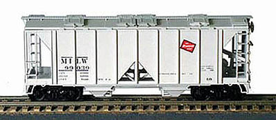 Bowser 70 ton 2-bay Covered Hopper Milwaukee 99060 HO Scale Model Train Freight Car #56760