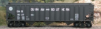 Bowser 70-Ton 14 Panel 3-Bay Hopper - Kit - Durham & Southern HO Scale Model Train Freight Car #56786
