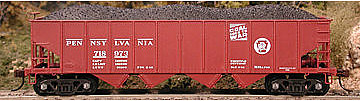 Bowser PRR H-21a 4-Bay Hopper - Kit - Pennsylvania Railroad HO Scale Model Train Freight Car #56817