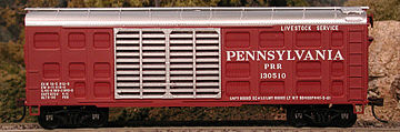 Bowser K-11 40 Stock Car Kit Pennsylvania Railroad #130510 HO Scale Model Train Freight Car #56851