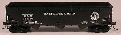 Bowser 70-Ton 3-Bay Offset Hopper Baltimore & Ohio HO Scale Model Train Freight Car #56934