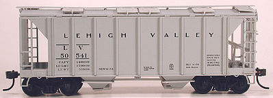 Bowser 70 ton Covered Hopper Lehigh Valley HO Scale Model Train Freight Car #56981