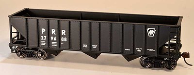 Bowser 12-Panel 3-Bay Hopper - Kit Pennsylvania Railroad 279688 (black, Plain Keystone)