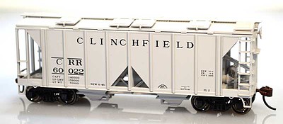 Bowser 70 ton Covered OS Hopper Clinch #60042 HO Scale Model Train Freight Car #60086