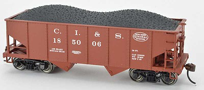 Bowser Gla H21 2-Bay Hopper CI&S #185003 HO Scale Model Train Freight Car Kit #60266