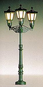 Brawa Historic Park Light Triple-Arm Upright (3-1/2) HO Scale Model Railroad Street Light #5223