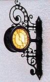 Brawa Illuminated Historic Wall Clock Baden-Baden HO Scale Model Railroad Street Light #5361