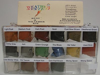 Brag 1/2oz. Small 16 Color Weathering Set Hobby and Model Paint Supply #16