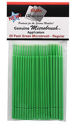 Brushes Alpha MicroBrush Green- Regular Applicator (25/pk)